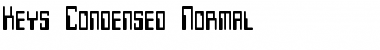 Keys-Condensed Normal Font