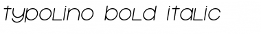Typolino Bold Italic Font Typolino Bold Italic Font