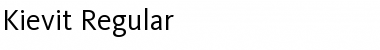 Kievit Regular Font