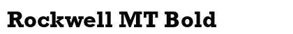 Rockwell MT Bold preview