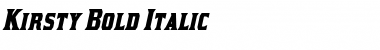 Kirsty Bold Italic Font