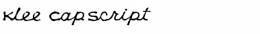 Klee CapScript Font