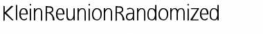 KleinReunionRandomized Font