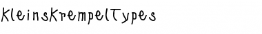 KleinsKrempelTypes Regular Font