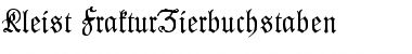 Kleist-Fraktur Zierbuchstaben Font