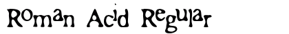 Roman Acid Regular preview