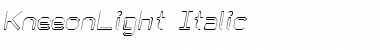 KneeonLight Italic Font