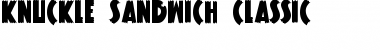 Knuckle Sandwich Classic Font