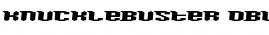 Knucklebuster Oblique Font