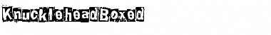 KnuckleheadBoxed Medium Font