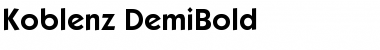 Koblenz-DemiBold Regular Font