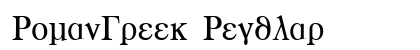 RomanGreek Regular preview