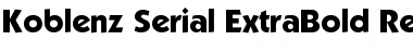 Koblenz-Serial-ExtraBold Regular Font