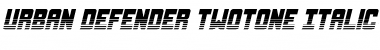 Download Urban Defender TwoTone Italic Font