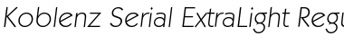 Koblenz-Serial-ExtraLight Font