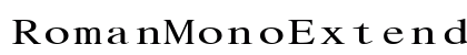 RomanMonoExtended Regular preview