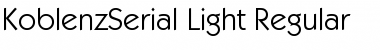 Download KoblenzSerial-Light Font