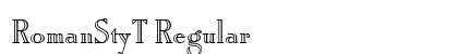 RomanStyT Regular preview