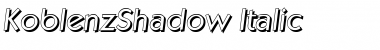 KoblenzShadow Italic Font KoblenzShadow Italic Font