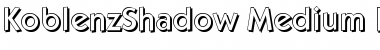 KoblenzShadow-Medium Regular Font