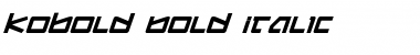 Kobold Bold Italic Font