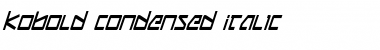 Kobold Condensed Italic Font