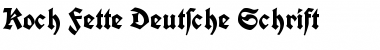 Koch Fette Deutsche Schrift Regular Font