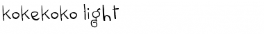Download kokekoko light Font Download kokekoko light Font