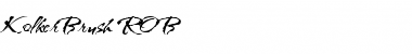 Download KolkerBrush Font Download KolkerBrush Font