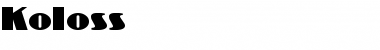Download Koloss Font Download Koloss Font