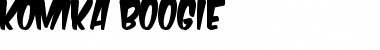 Komika Boogie Regular Font