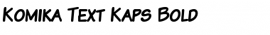 Komika Text Kaps Bold Font