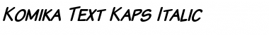 Komika Text Kaps Font