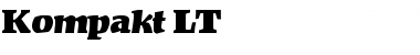 Kompakt LT Regular Font