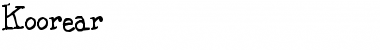 Download KooRear Font Download KooRear Font