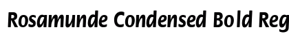 Rosamunde Condensed Bold Regular preview
