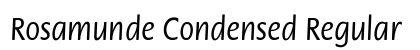 Rosamunde Condensed Regular preview