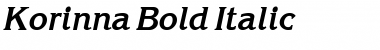 Korinna Bold Italic Font