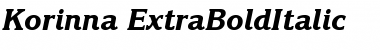 Korinna-ExtraBoldItalic Regular Font