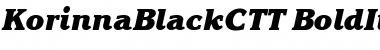 KorinnaBlackCTT Font