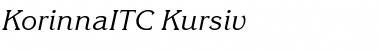 KorinnaITC Font