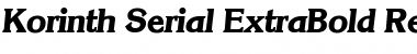 Korinth-Serial-ExtraBold RegularItalic Font