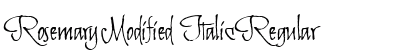 Rosemary Modified Italic Regular preview