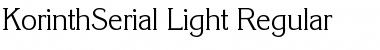 KorinthSerial-Light Regular Font