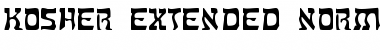 Kosher Extended Normal Font