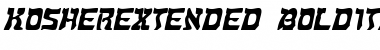 KosherExtended Font