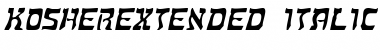 KosherExtended Italic Font KosherExtended Italic Font