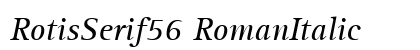 RotisSerif56 RomanItalic preview