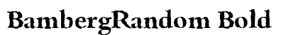 BambergRandom Bold preview