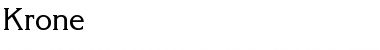 Krone Regular Font
